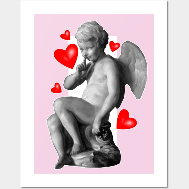 Eros or Cupid Angel of Love in Mythology Wall Art by Marccelus